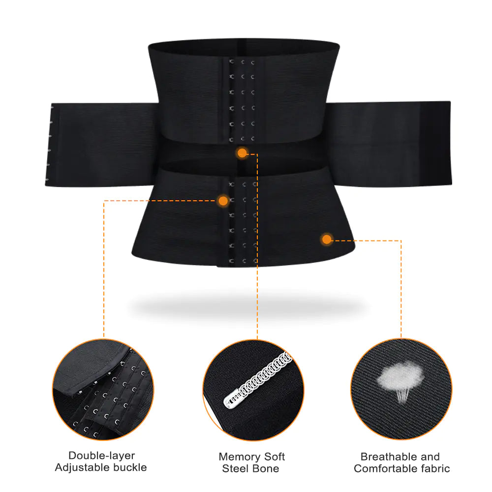 Curvea® Yoga Fitness Corset Shapewear with Bondage Belt