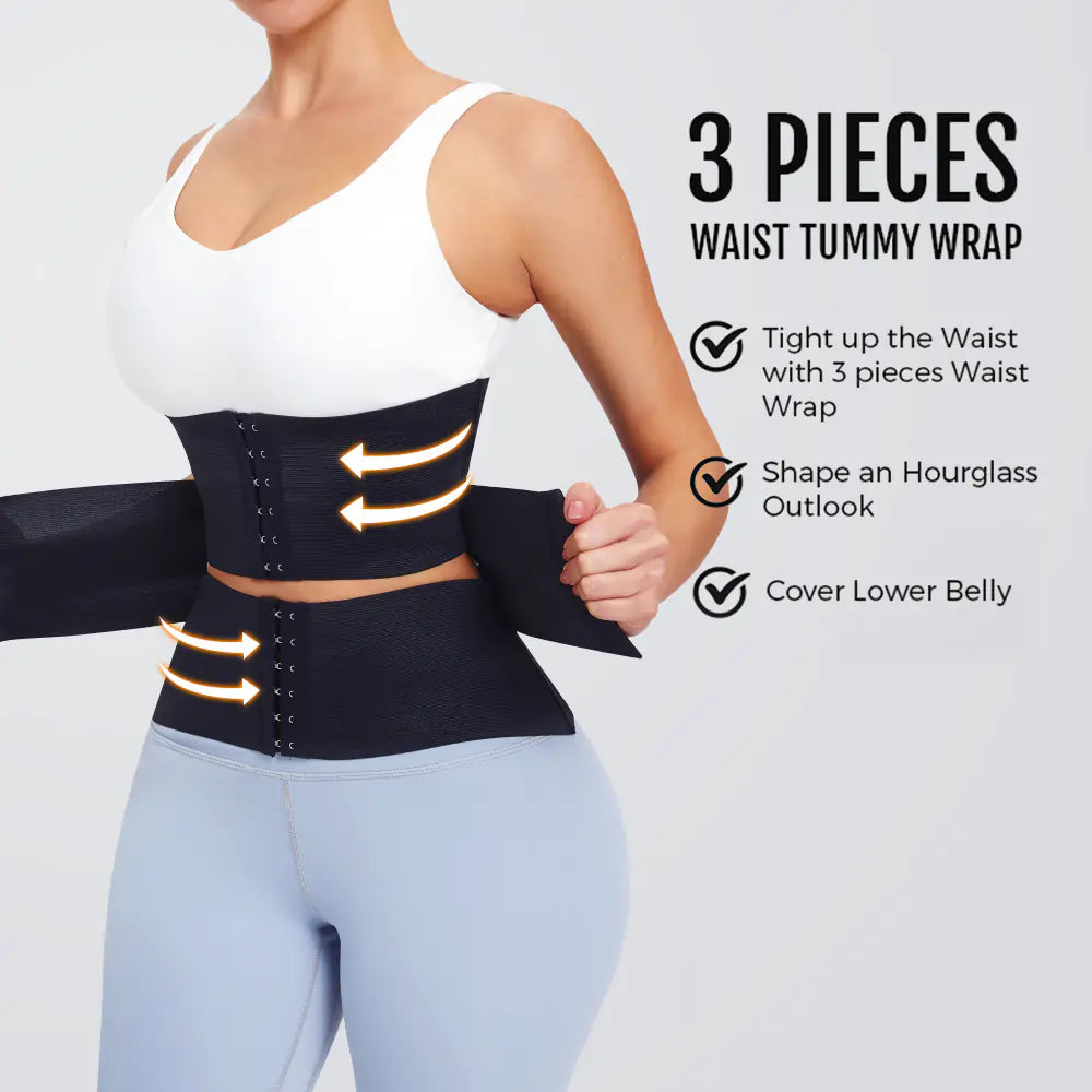 Curvea® Yoga Fitness Corset Shapewear with Bondage Belt