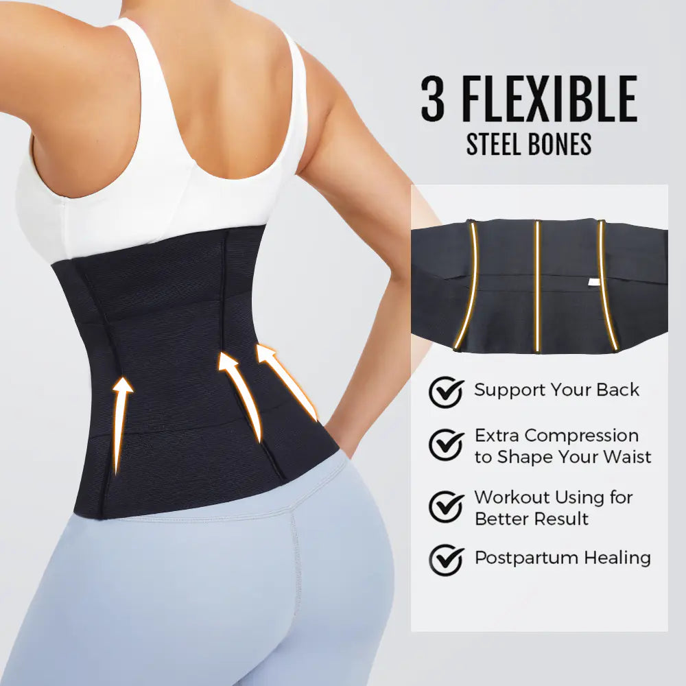 Curvea® Yoga Fitness Corset Shapewear with Bondage Belt